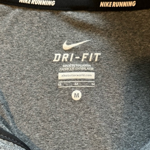 Mens heather gray Nike pullover - Picture 4 of 4